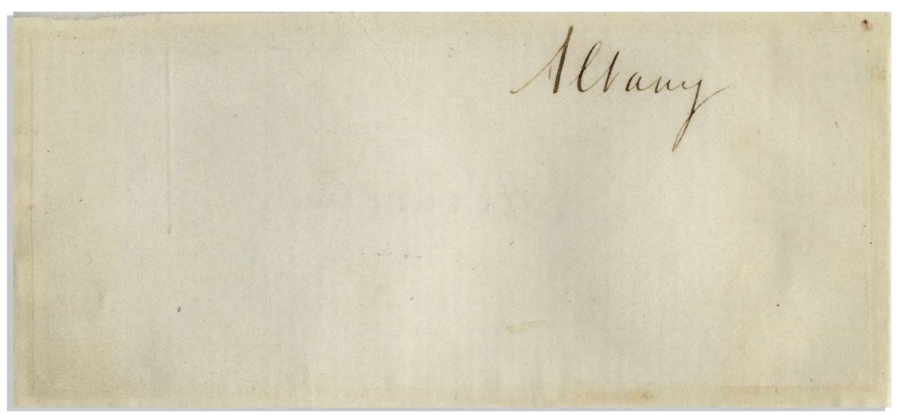 Abraham Lincoln Signature -- With University Archives COA